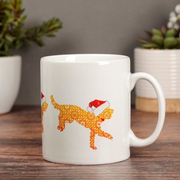 Christmas Cockapoo mug - Golden