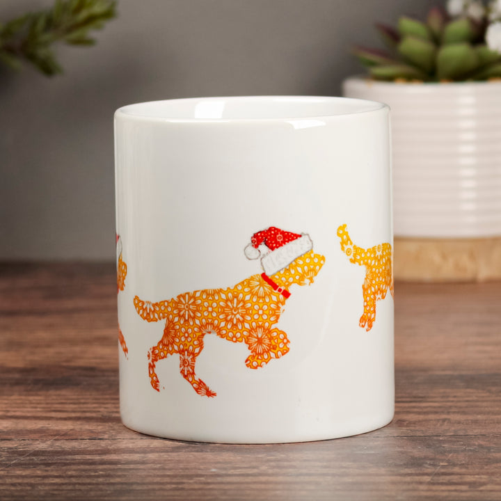 Christmas Cockapoo mug - Golden