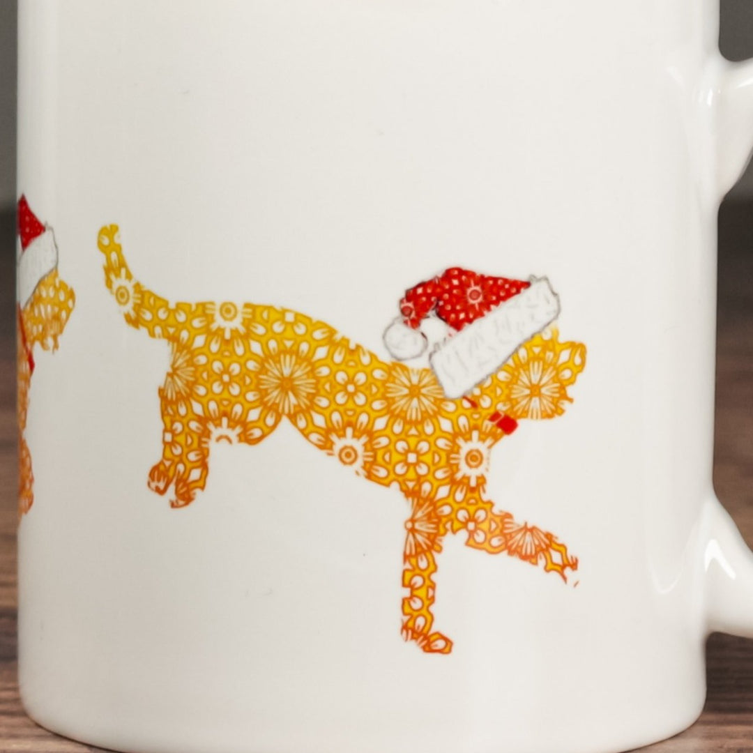 Christmas Cockapoo mug - Golden