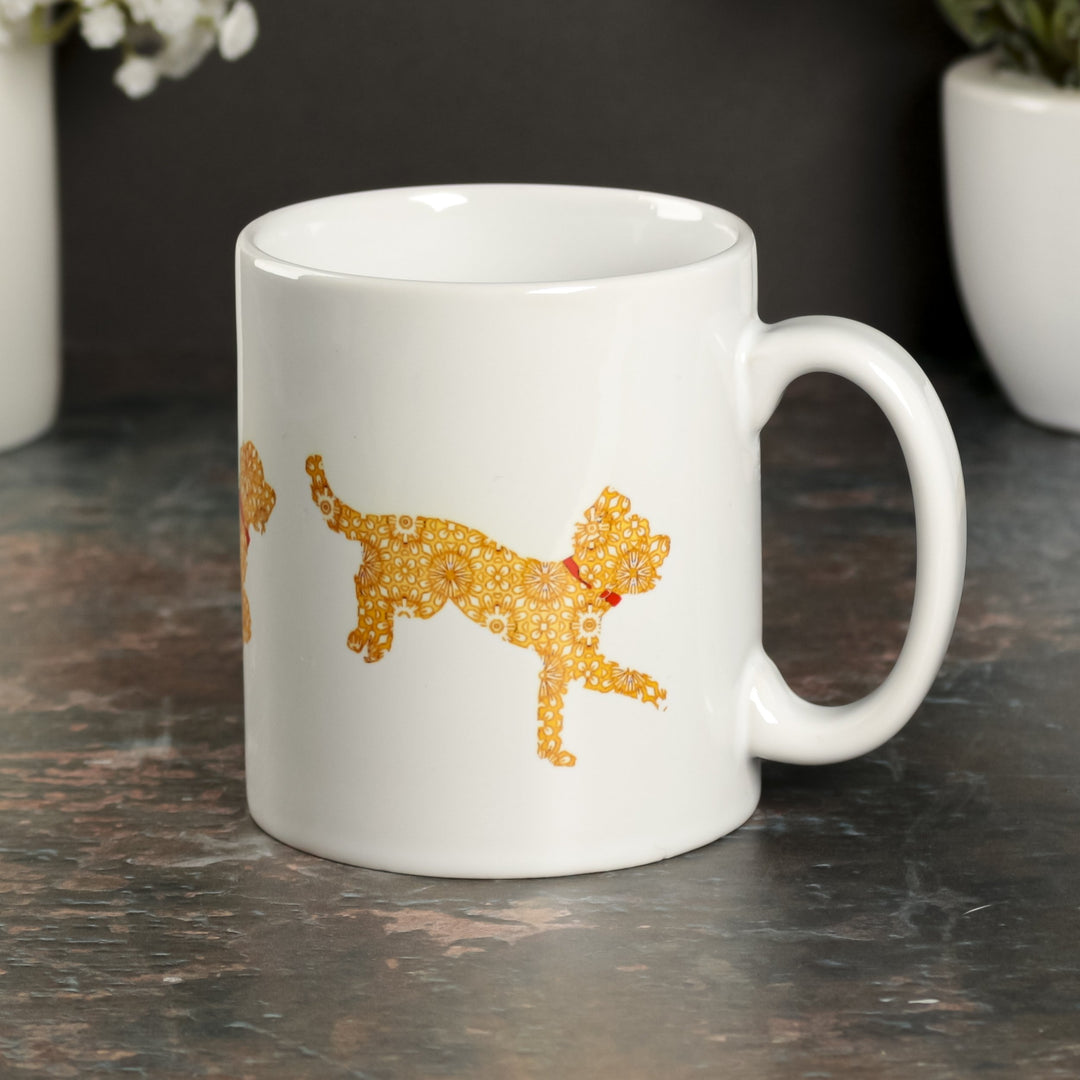 Christmas Cockapoo mug - Golden