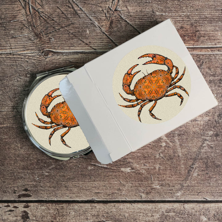 Crab Compact Folding Mirror and Lens Cloth