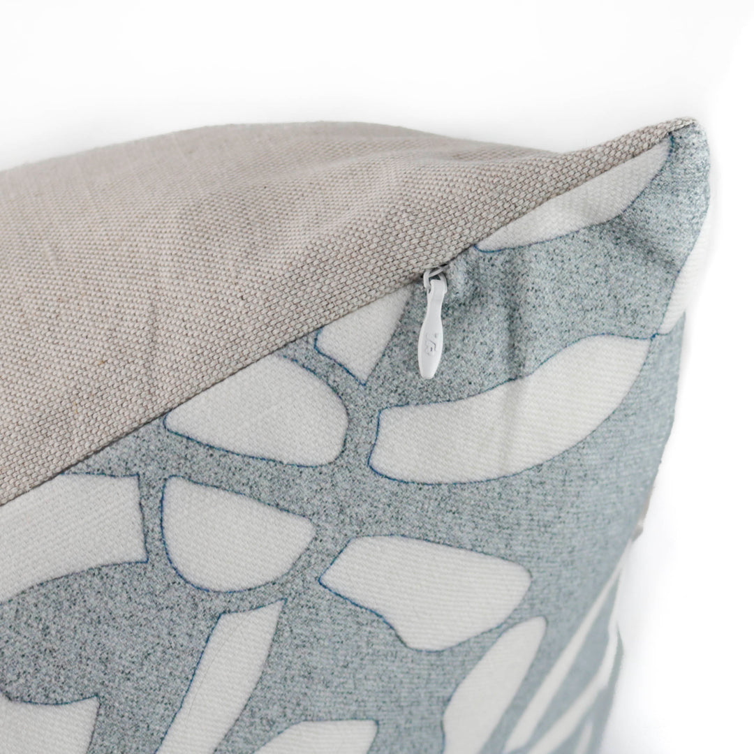 Stone-Grey Linen Blend Cushion including pad
