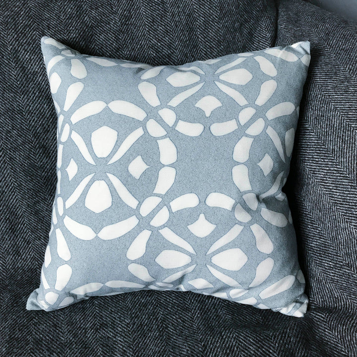 Stone-Grey Linen Blend Cushion including pad