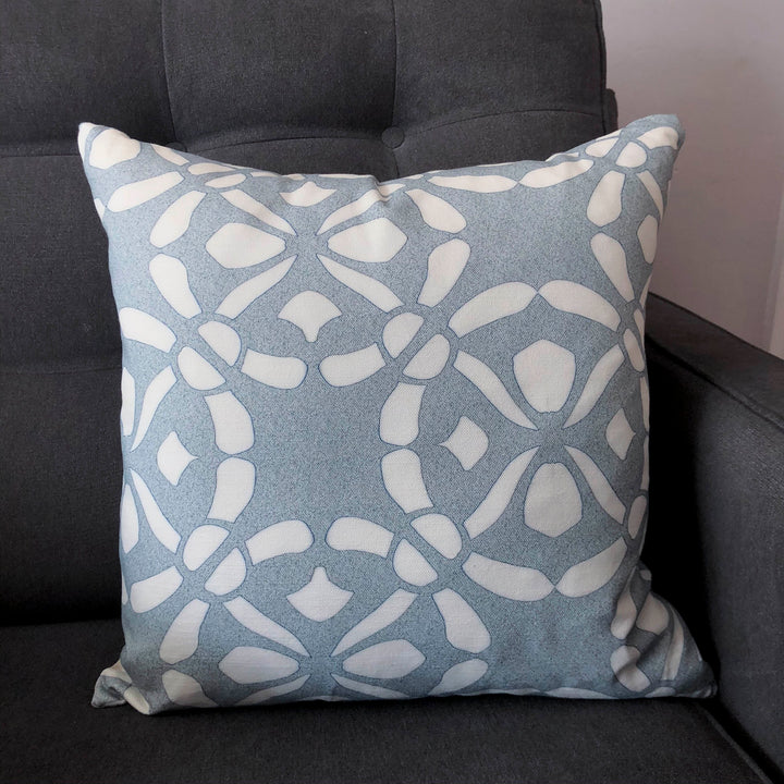 Stone-Grey Linen Blend Cushion including pad