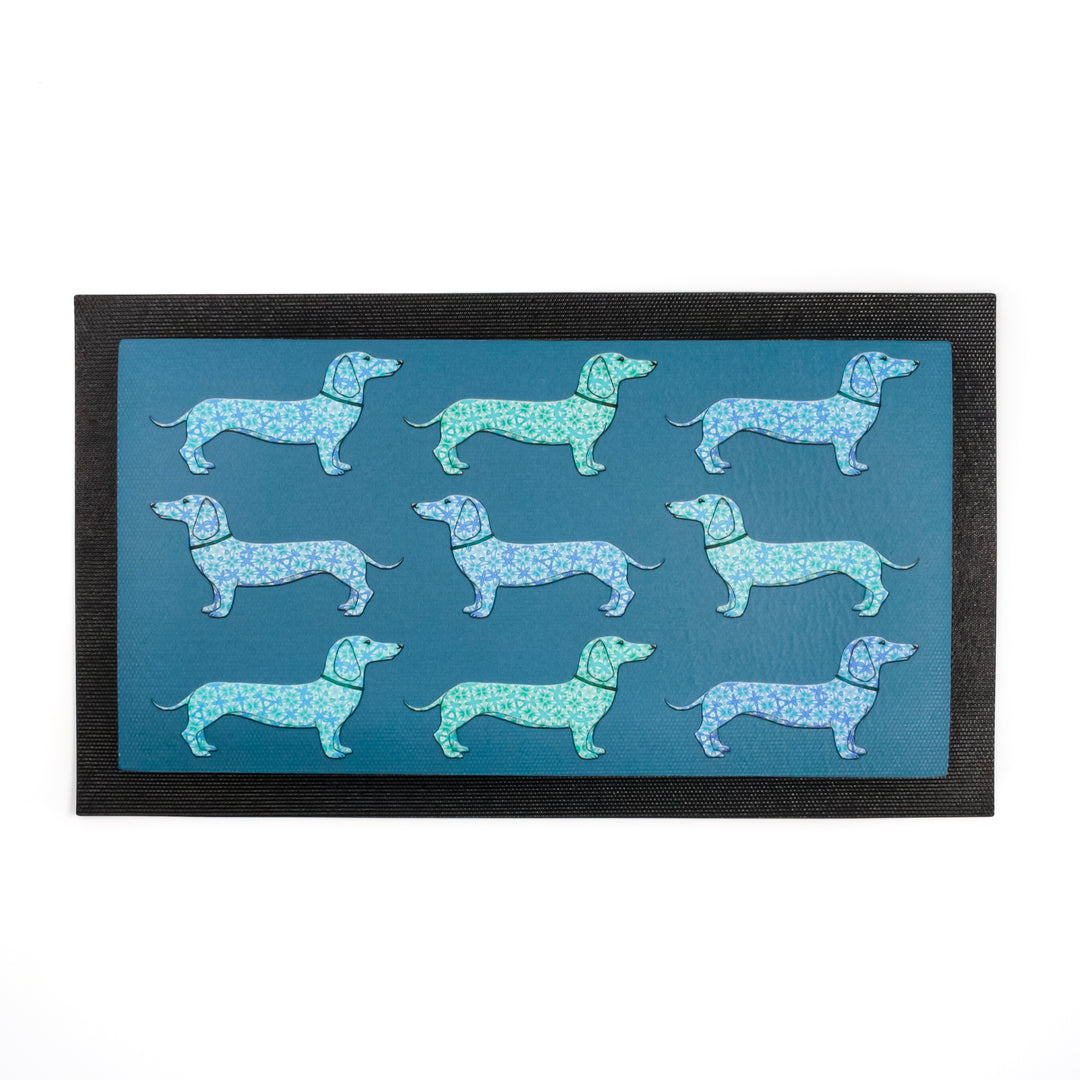Dachshund Pet Placemat - Blues