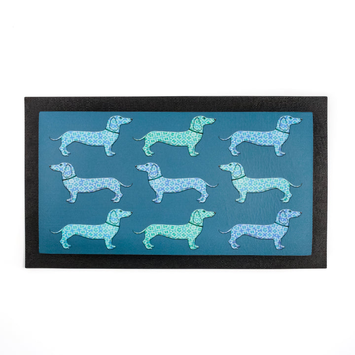 Dachshund Pet Placemat - Blues