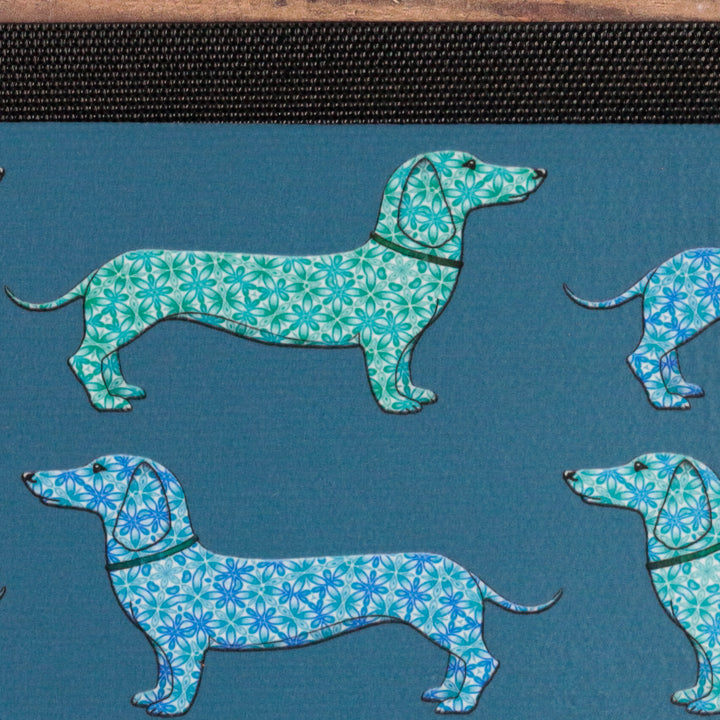 Dachshund Pet Placemat - Blues