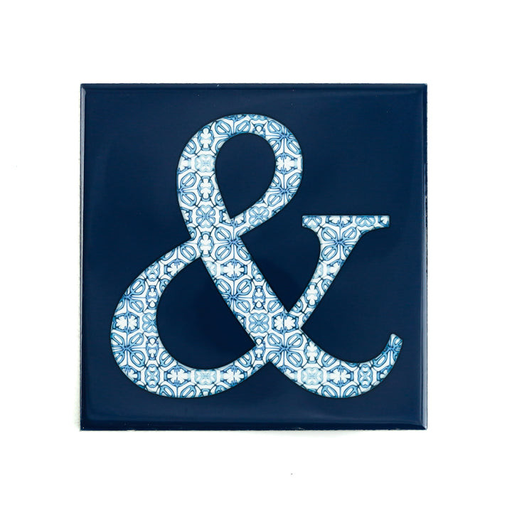 Ceramic Letter Tiles - Decorative Tile Alphabet -  FIRED INK Version