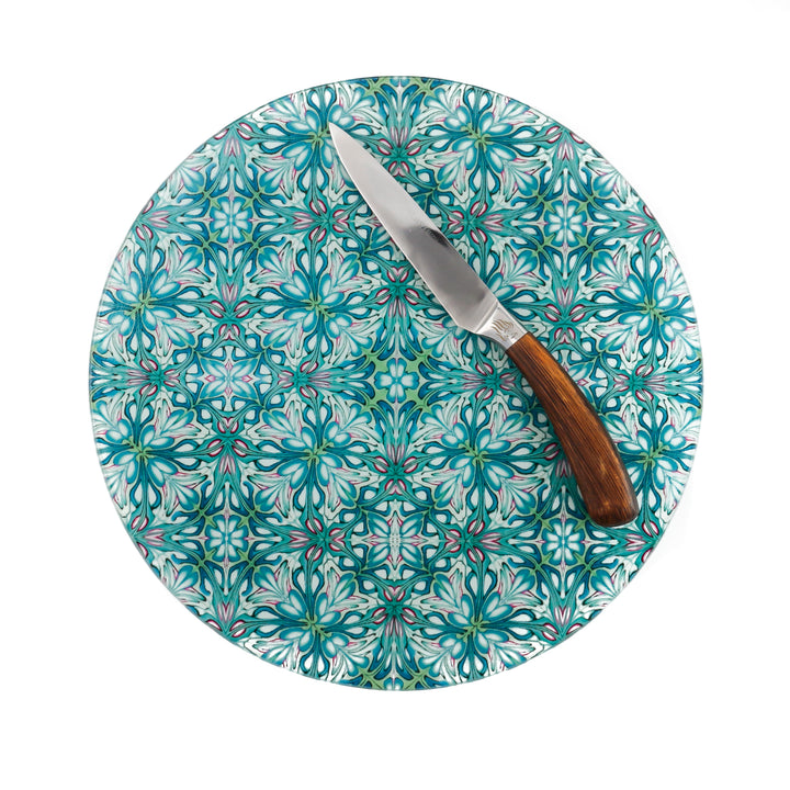 "Flourishing Garden" Chopping Board (circular)