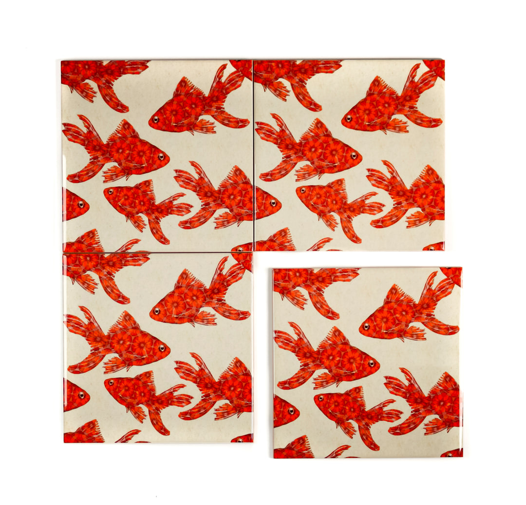 Goldfish Tile - stone