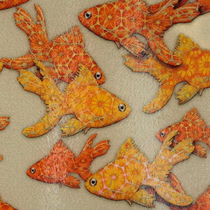 Goldfish on Stone Cutting Board / Heatproof Pan Rest
