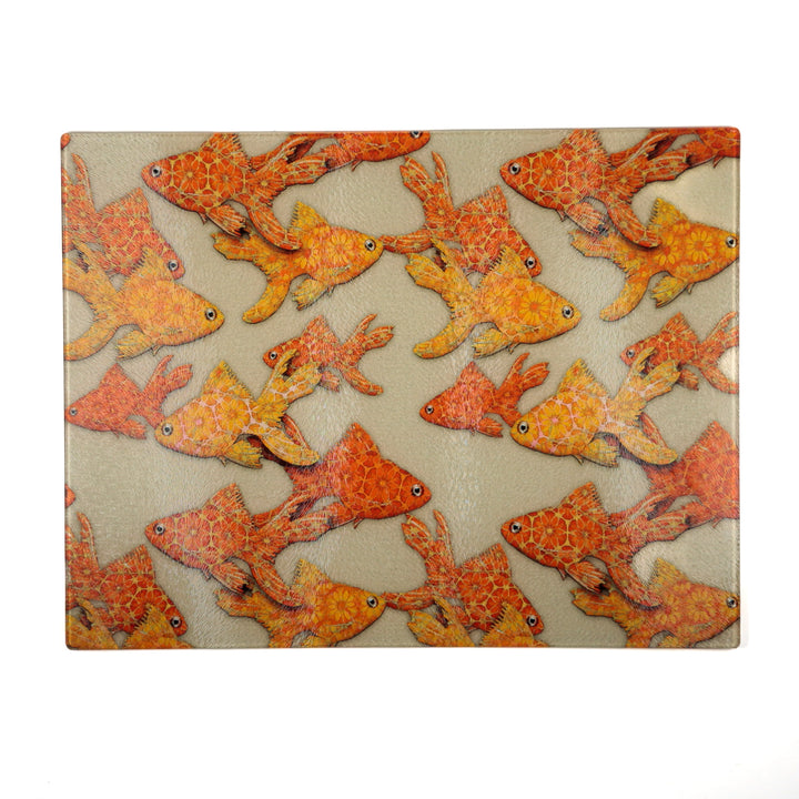 Goldfish on Stone Cutting Board / Heatproof Pan Rest