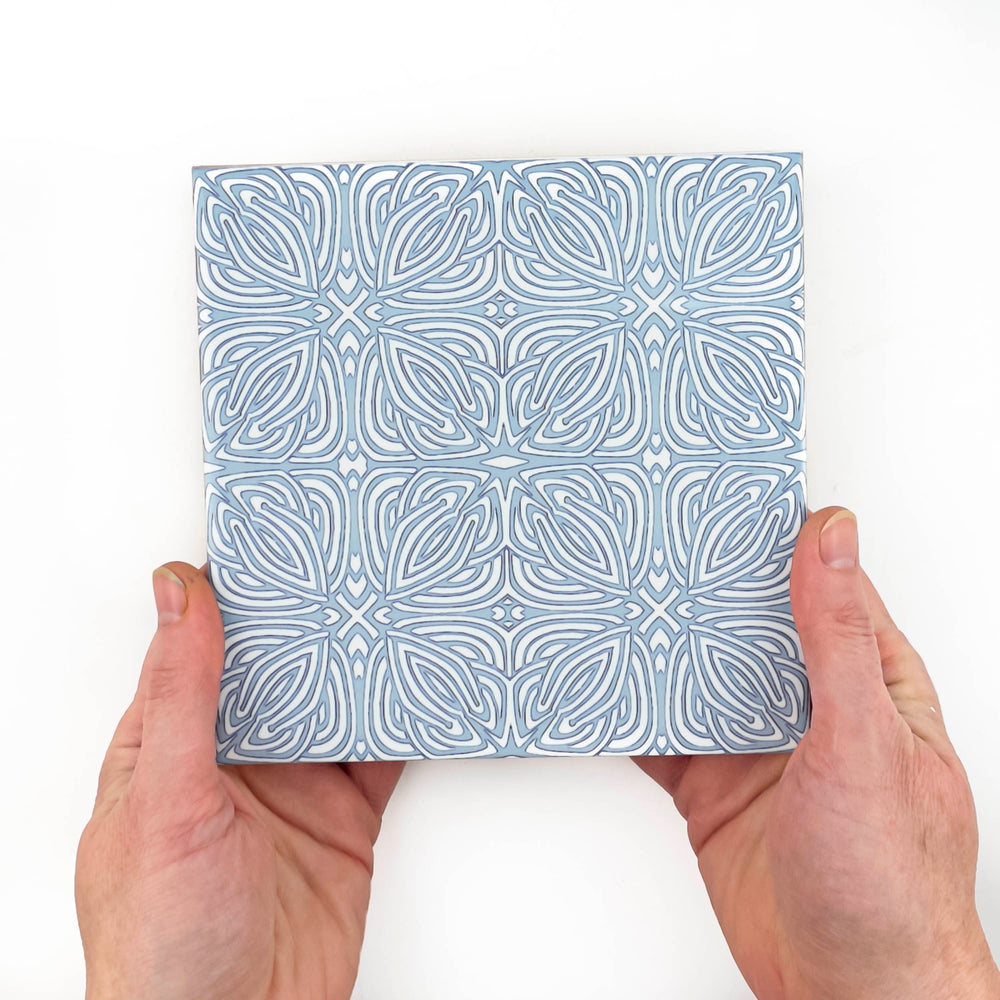 Slate Grey "Celtic Knot" design tile