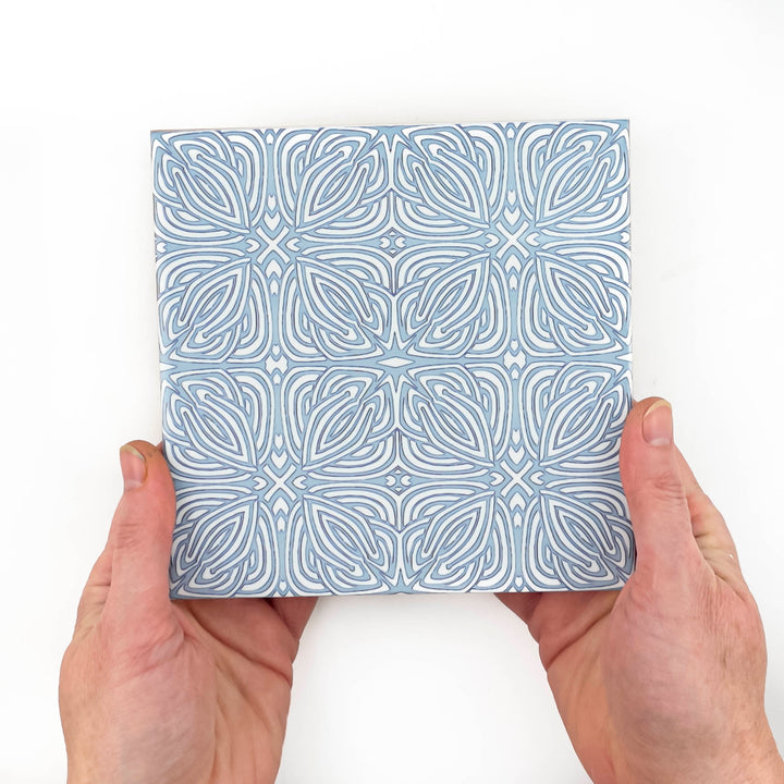 Slate Grey "Celtic Knot" design tile