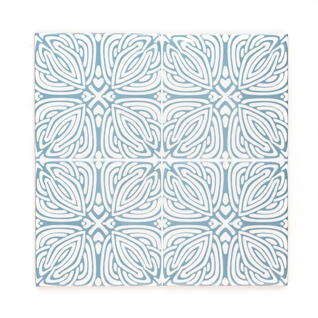 Slate Grey "Celtic Knot" design tile