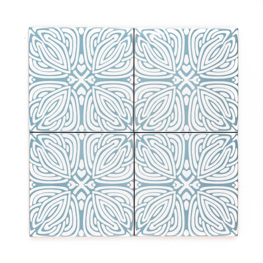 Slate Grey "Celtic Knot" design tile