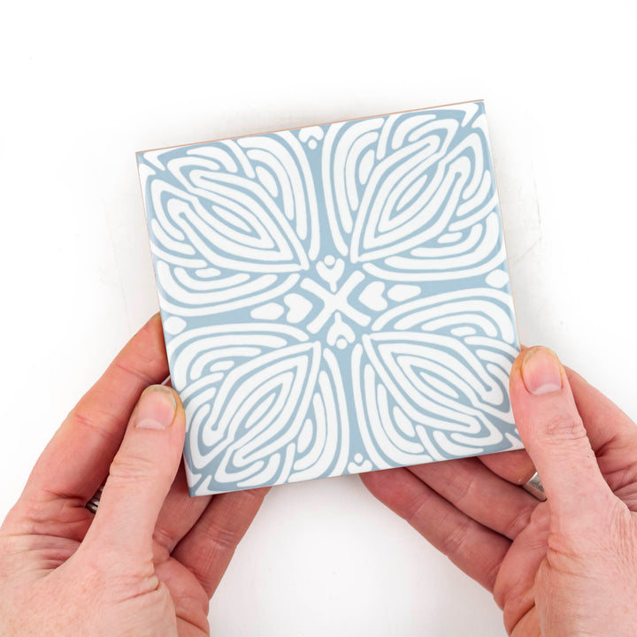 Slate Grey "Celtic Knot" design tile
