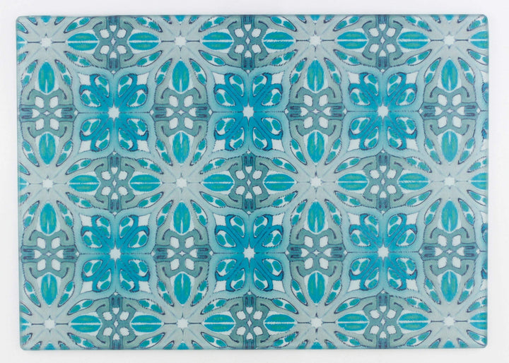 William Morris Design Cutting Board in Turquoise