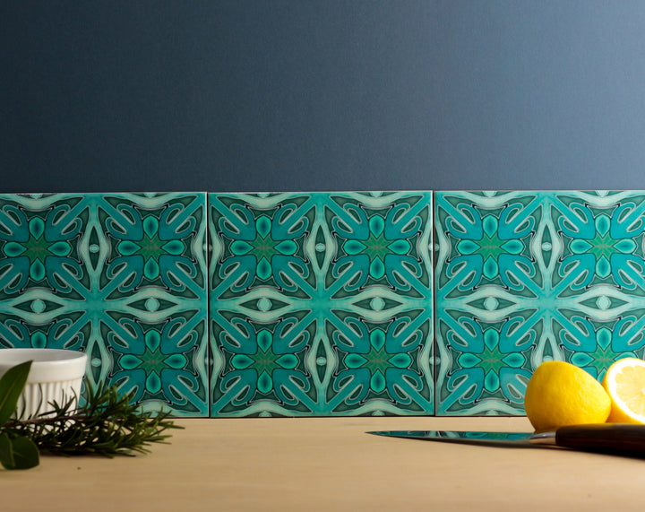 Malachite Green Twining Tiles