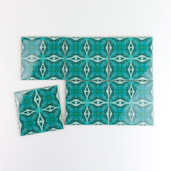 Malachite Green Twining Tiles