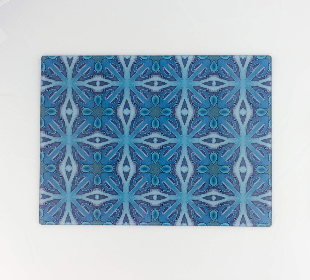Rich denim blue worktop protector