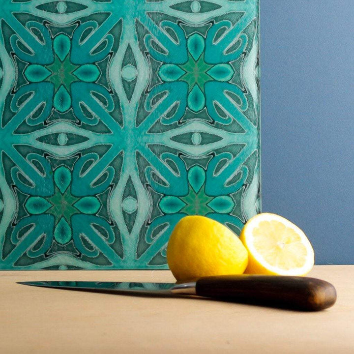 Large Malachite Green worktop protector
