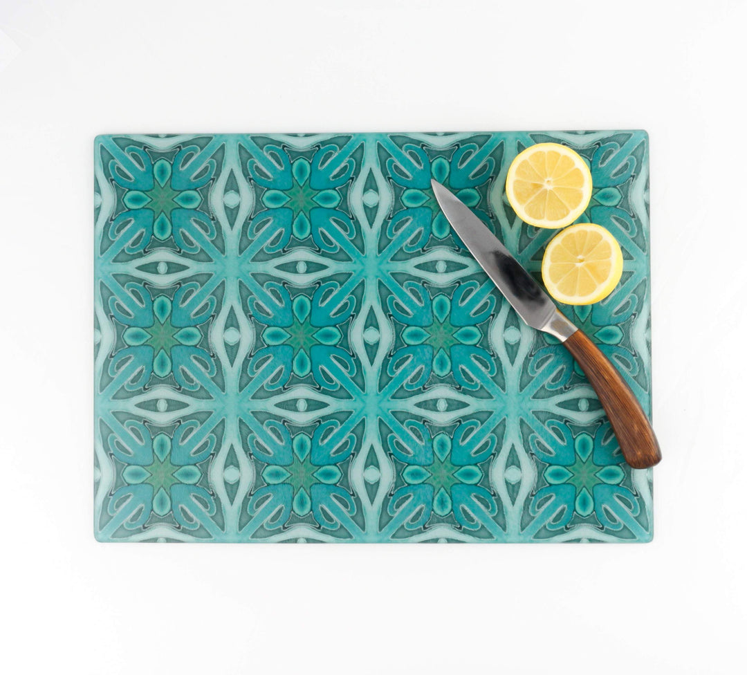 Large Malachite Green worktop protector