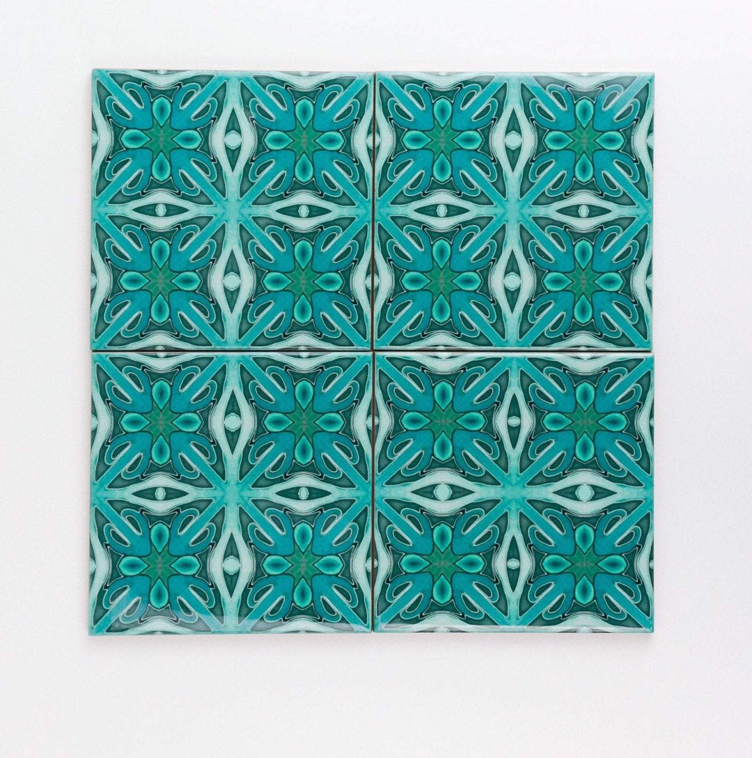 Malachite Green Twining Tiles