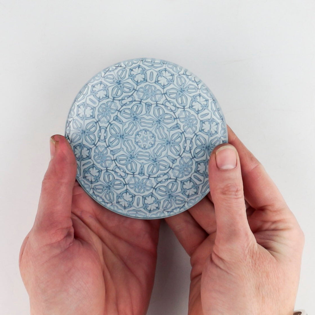 Grey Blue Coaster Gift Set