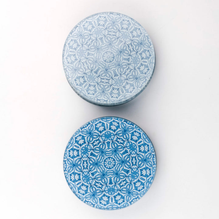 Grey Blue Coaster Gift Set