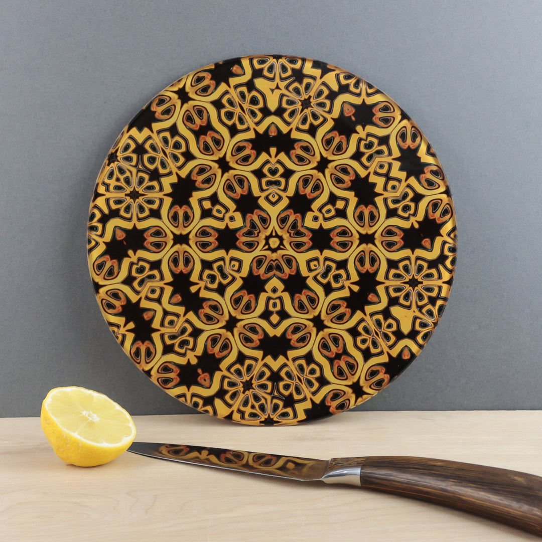 Black &amp; Gold G&amp;T lover lemon slicing board