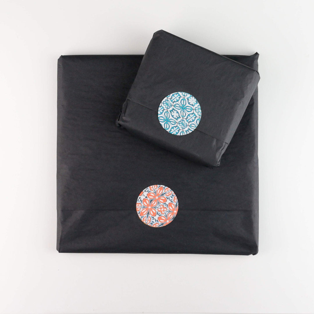 Pink and Teal Flower coasters