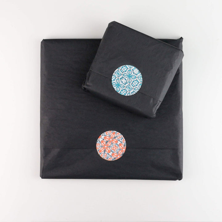 Pink and Teal Flower coasters