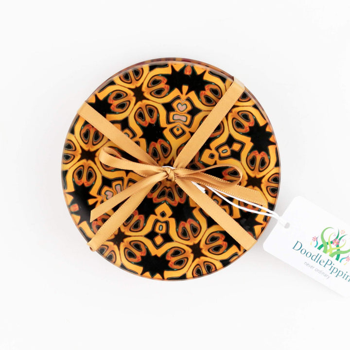 Luxury Gold &amp; Black Coaster set
