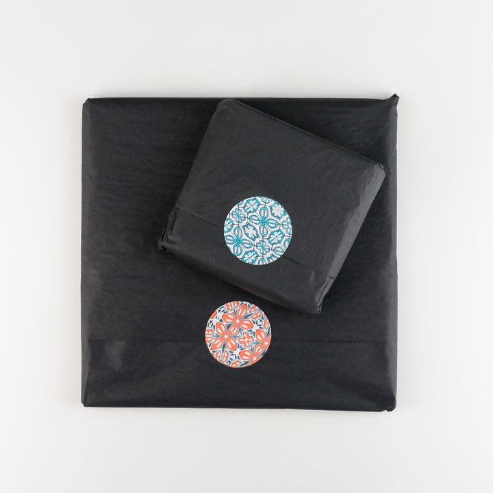 Bumble Bee Coaster Set - blue grey