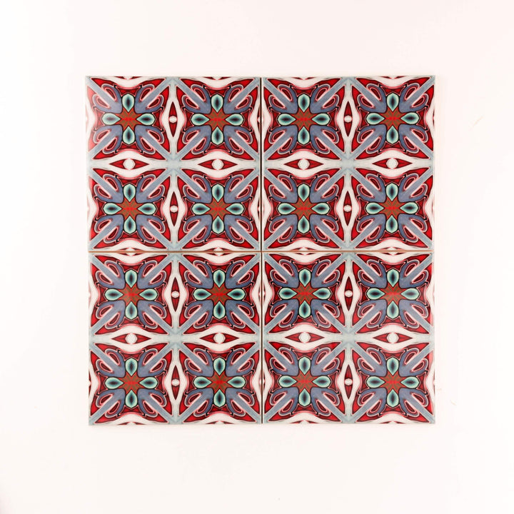 Rich maximalist Victorian tiles