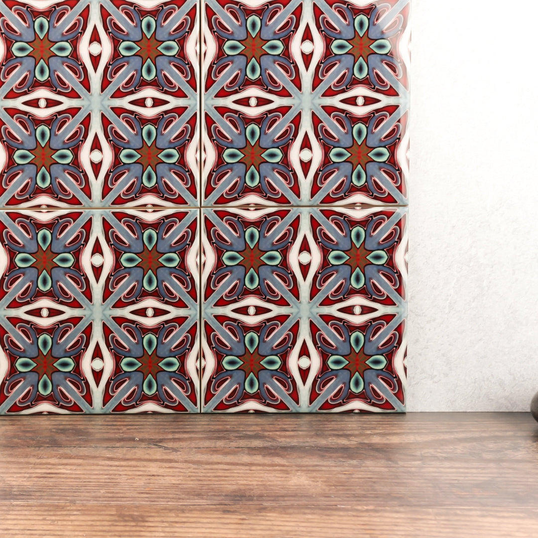 Rich maximalist Victorian tiles