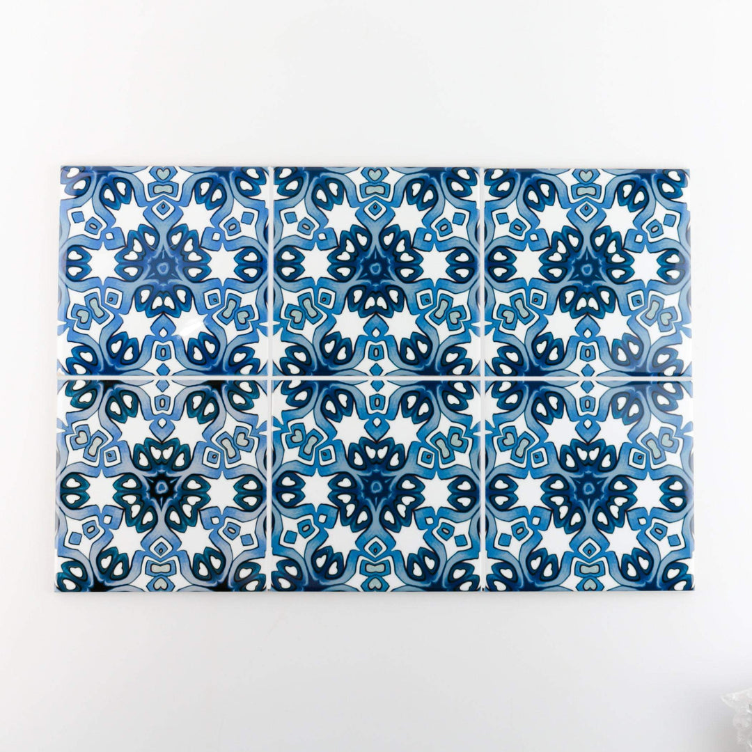 Blue white Iznik tiles