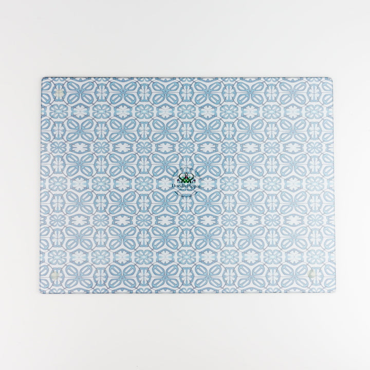 Blue turkish flower worktop protector