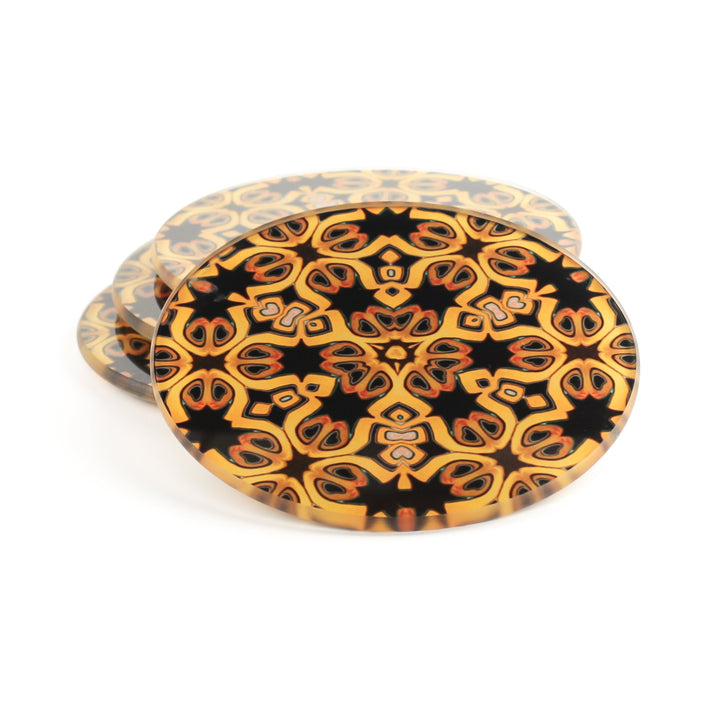 Luxury Gold &amp; Black Coaster set
