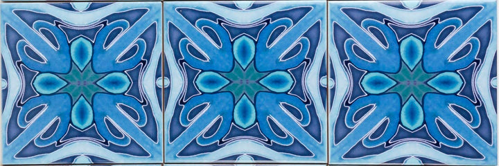 Rich Denim Blue Twining Tiles