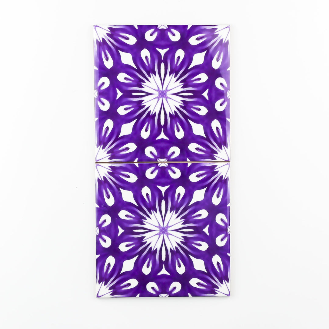 Royal Purple flower centre tiles