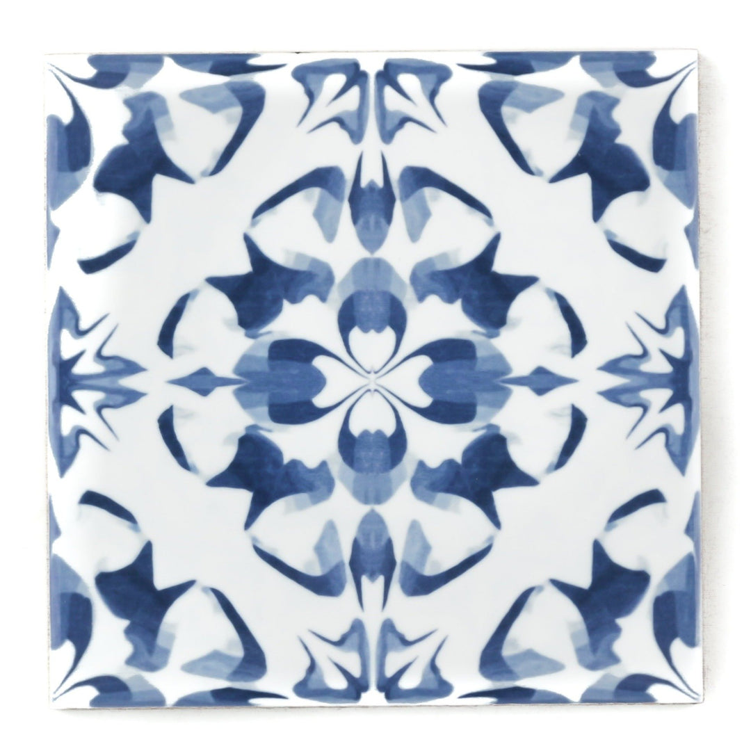 Blue white patchwork tiles - mix and match to create a design unique to you!