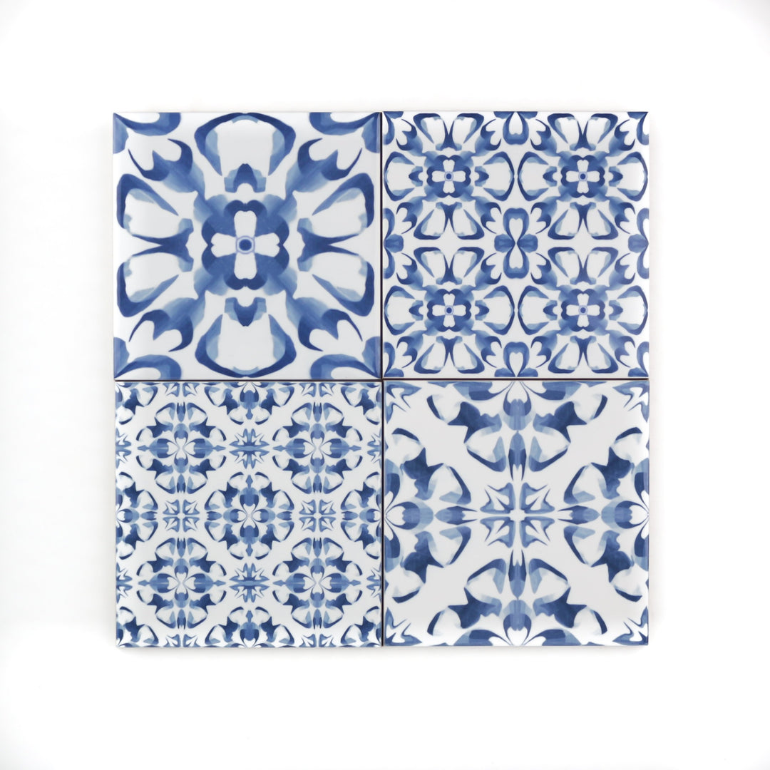 Delft kitchen tile - blue and white ceramic