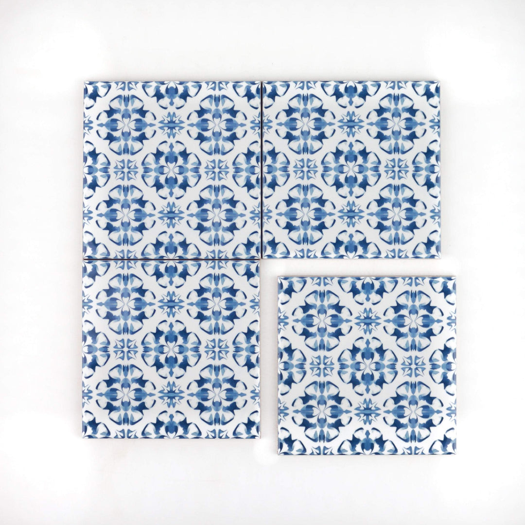 Delft kitchen tile - blue and white ceramic