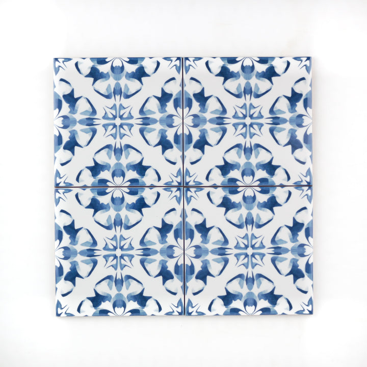 Blue Delft Mix-and-Match flower tiles