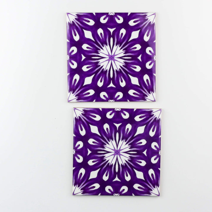 Royal Purple flower centre tiles