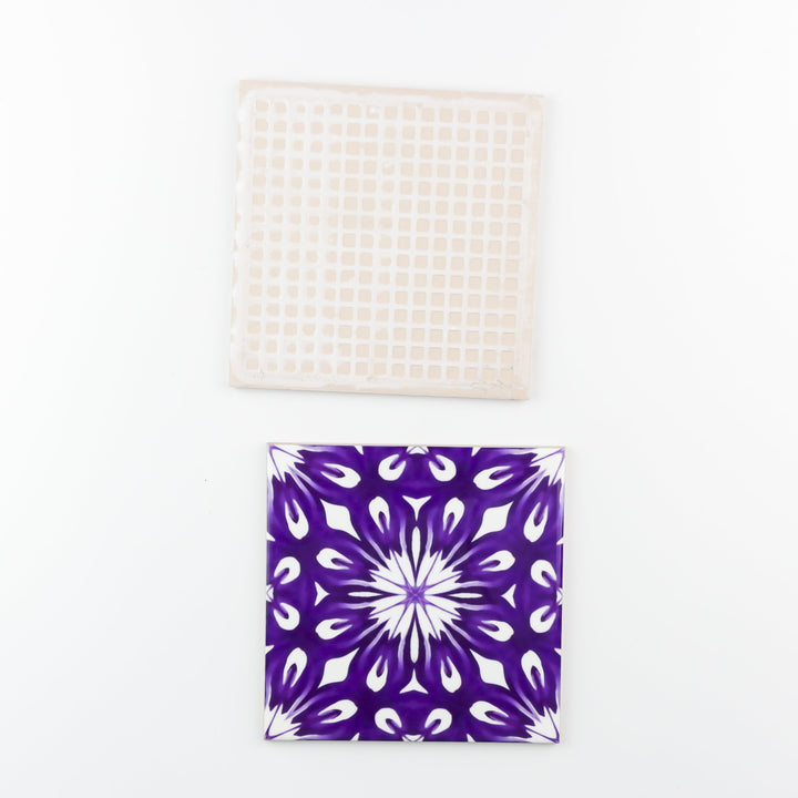 Royal Purple flower centre tiles