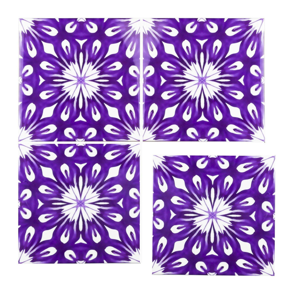 Royal Purple flower centre tiles