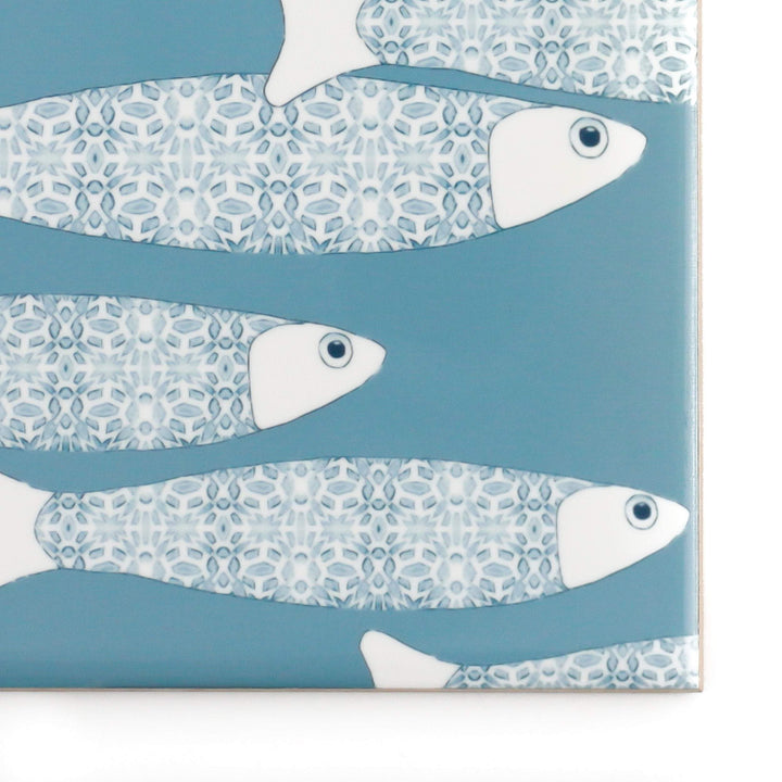 Ocean Shoal tile - blue-grey colourway